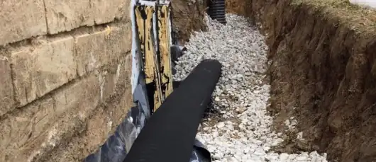 Drain Tile Along Foundation