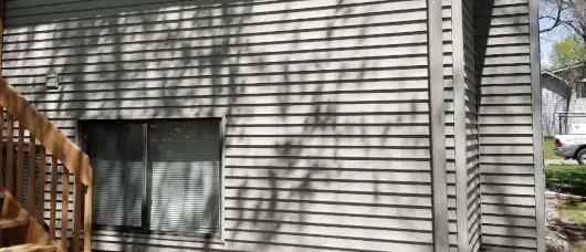 Vynal siding on Apartment Building